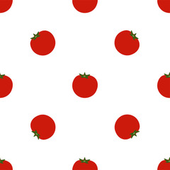 Tomato. Colored Seamless Vector Patterns