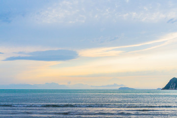 逗子海岸からの夕日