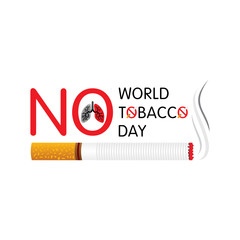 vector illustration world no tobacco day