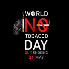 vector illustration world no tobacco day
