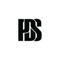 pds letter original monogram logo design