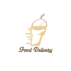 food delivery icon vector graphic element sign logo