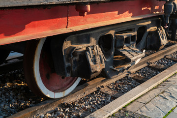 Train Car Undercarriage, passenger train, freight train.