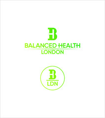 Abstract modern creative balanced health logo template, vector logo for business and company identity 