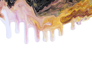 Naklejka premium Color dripping paint