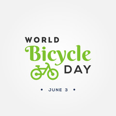 World Bicycle Day Vector Design Illustration