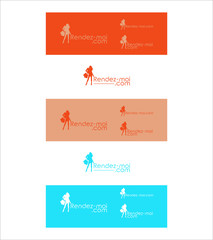 Abstract modern creative rendez moi logo template, Vector logo for business and company identity 