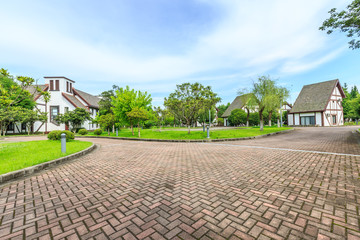 Rural residential natural landscape in Shanghai,China.