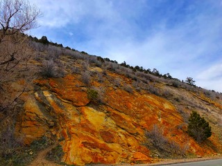 Dinosaur fossil area of dinosaur ridge colorado