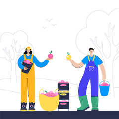 Garden work concept vector 