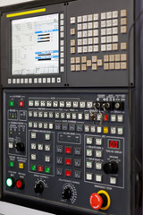 CNC control panel of industrial machining center