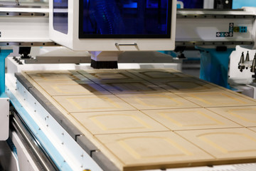 engraving of MDF facades on a CNC milling machine