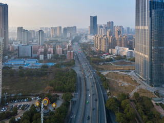 Panoramic view of Nanchang, the capital of Jianxi