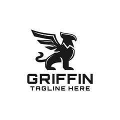 Obraz premium vintage silhouette Griffin logo design