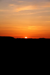 sunrise in the mountains