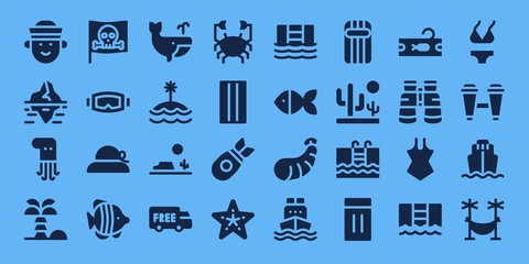 sea icon set