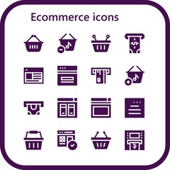 ecommerce icon set