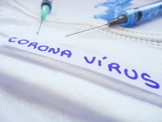 Vaccination. Concept of the fight and prevention with novel coro