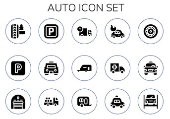 auto icon set