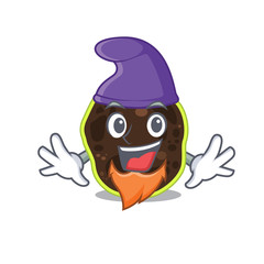 An adorable cartoon design of firmicutes as an Elf fairytale character