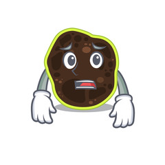 Cartoon design style of firmicutes having worried face