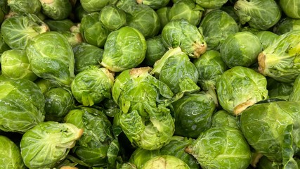 brussels sprouts in the market