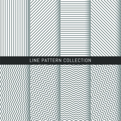 Line pattern collection vector background. Vector illustrator