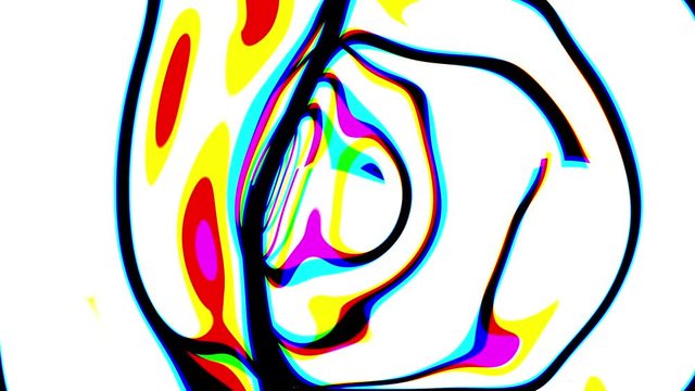 Abstract Psychedelic and weird  Digital Futuristic Background