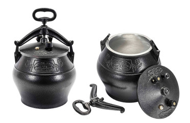 Afghan cauldron (kazan) traditional pressure cooker from Afghanistan and Central Asia