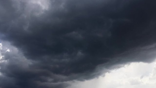 暗雲晴れる　タイムラプス
