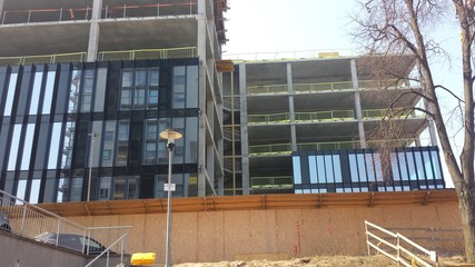 Obraz premium Modern office building under construction