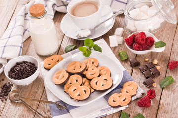 Chocolate Pretzel Cookies.
