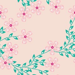 Seamless Pattern With Floral Motifs able to print for cloths, tablecloths, blanket, shirts, dresses, posters, papers.