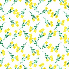 Obraz premium Seamless Pattern With Floral Motifs able to print for cloths, tablecloths, blanket, shirts, dresses, posters, papers.