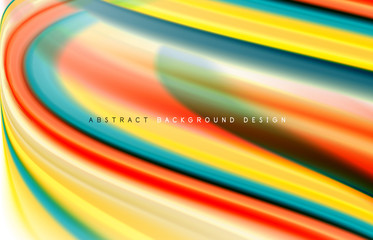 Abstract background - fluid color gradient waves, with dynamic motion line effect. Vector Illustration For Wallpaper, Banner, Background, Card, Book Illustration, landing page