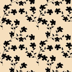 Seamless Pattern With Floral Motifs able to print for cloths, tablecloths, blanket, shirts, dresses, posters, papers.