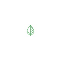 Leaf icon logo template