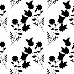 Seamless Pattern With Floral Motifs able to print for cloths, tablecloths, blanket, shirts, dresses, posters, papers.