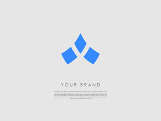 a business logo which consists of three blue diamond shapes and looks like an abstract crown