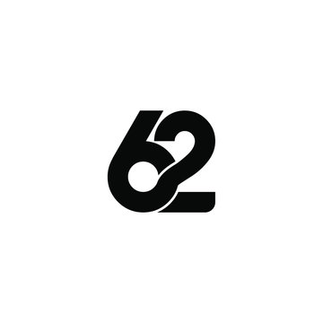 62 letter monogram logo design