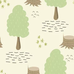 Vektor-Wald-Muster. © Tapilipa