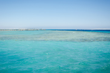 Fototapeta na wymiar Beautiful sea view with blue skies/Beautiful sea view with blue skies on summer day