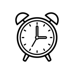 alarm clock icon vector design template