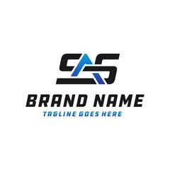 Fototapeta premium logo design letter SAS