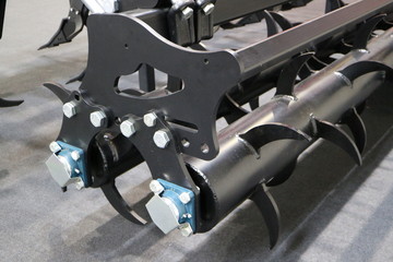 Stars and feathers of a row cultivator.