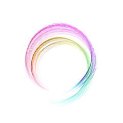 抽象的な虹の輪
