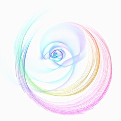 抽象的な虹の輪