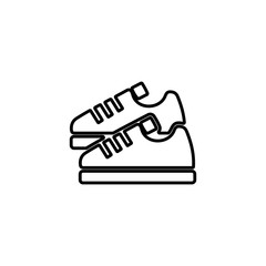 Sneaker icon. Running shoes. Fitness sneakers. Flat design for jogging, sport concept.