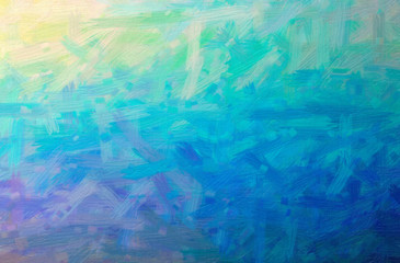 Fototapeta na wymiar Abstract illustration of blue, green, yellow Bristle Brush Oil Paint background
