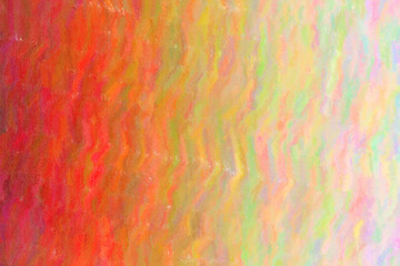 Red, brown and white waves Wax Crayon abstract paint background.
